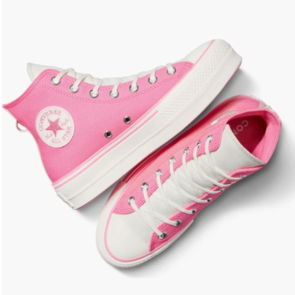 NWB- CONVERSE CTASLift High Top Platform Sneaker (WOMEN) / OOPS PINK/ SIZE 7.5 - Picture 4 of 6